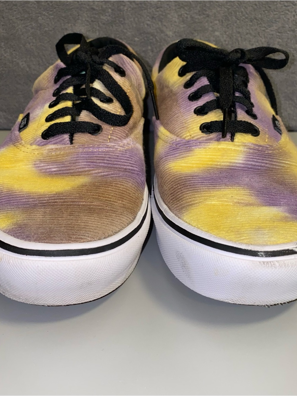 Vans Size 12 ComfyCush Era Blotched Multi/Purple Velvet Shoes - Picture 8 of 14